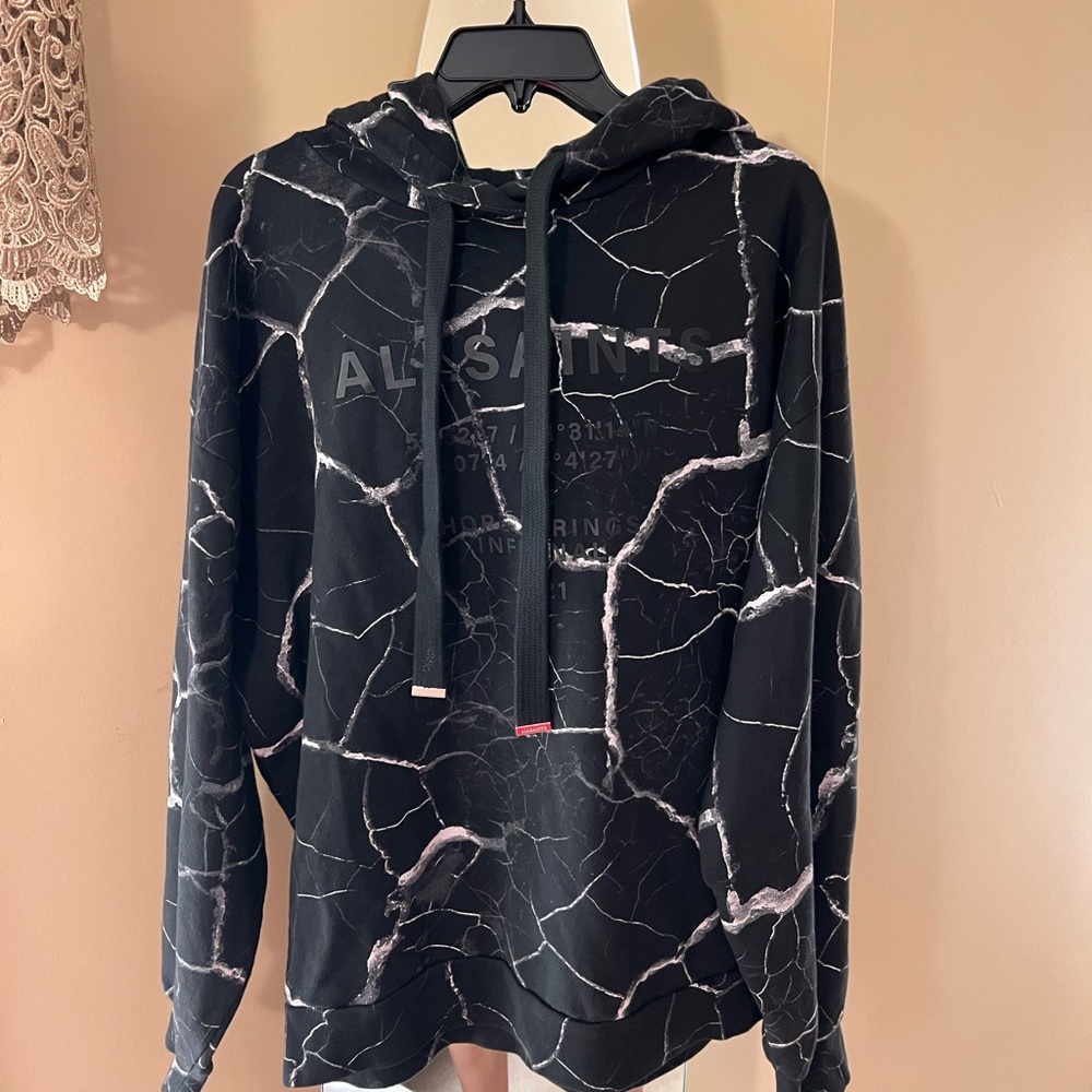 Allsaints Black Tie Dye Hoodie (Limited Edition)